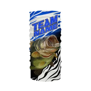 Personalized Bass Fishing Team Faceshield, Largemouth Bass Tournament Fishing | Blue IPHW4517