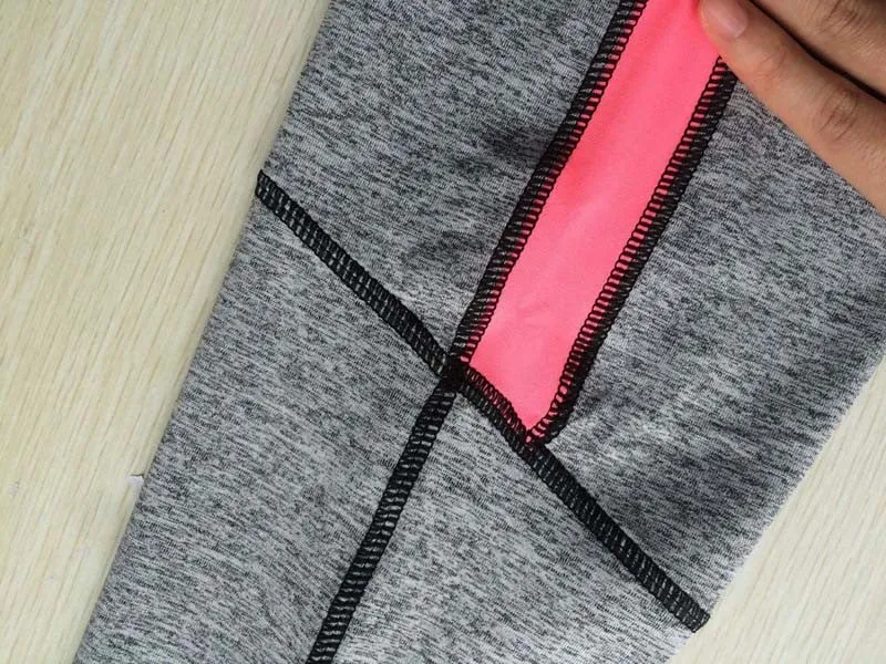 Pink and Grey Highlight Workout Leggings