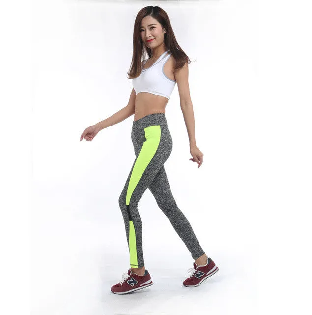 Pink and Grey Highlight Workout Leggings