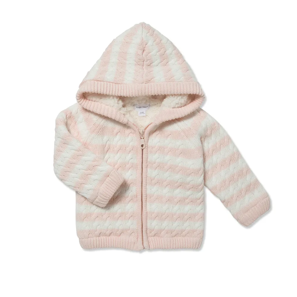 Pink Sherpa Sweater Hoodie