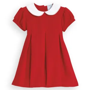 Pique Patty Party Dress -- Red