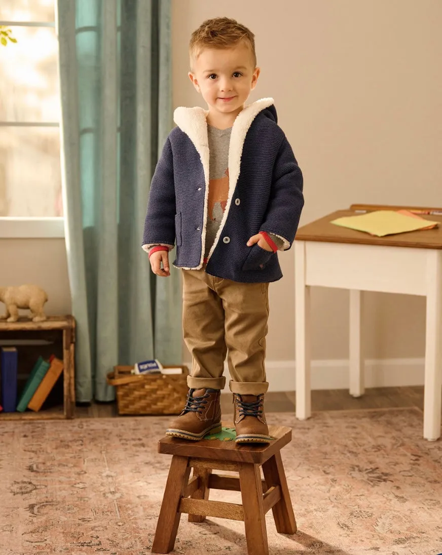Pups Sherpa Baby Sweater