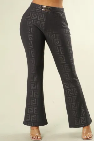"A-Maze-Ing" Stretch Pants- Charcoal Grey