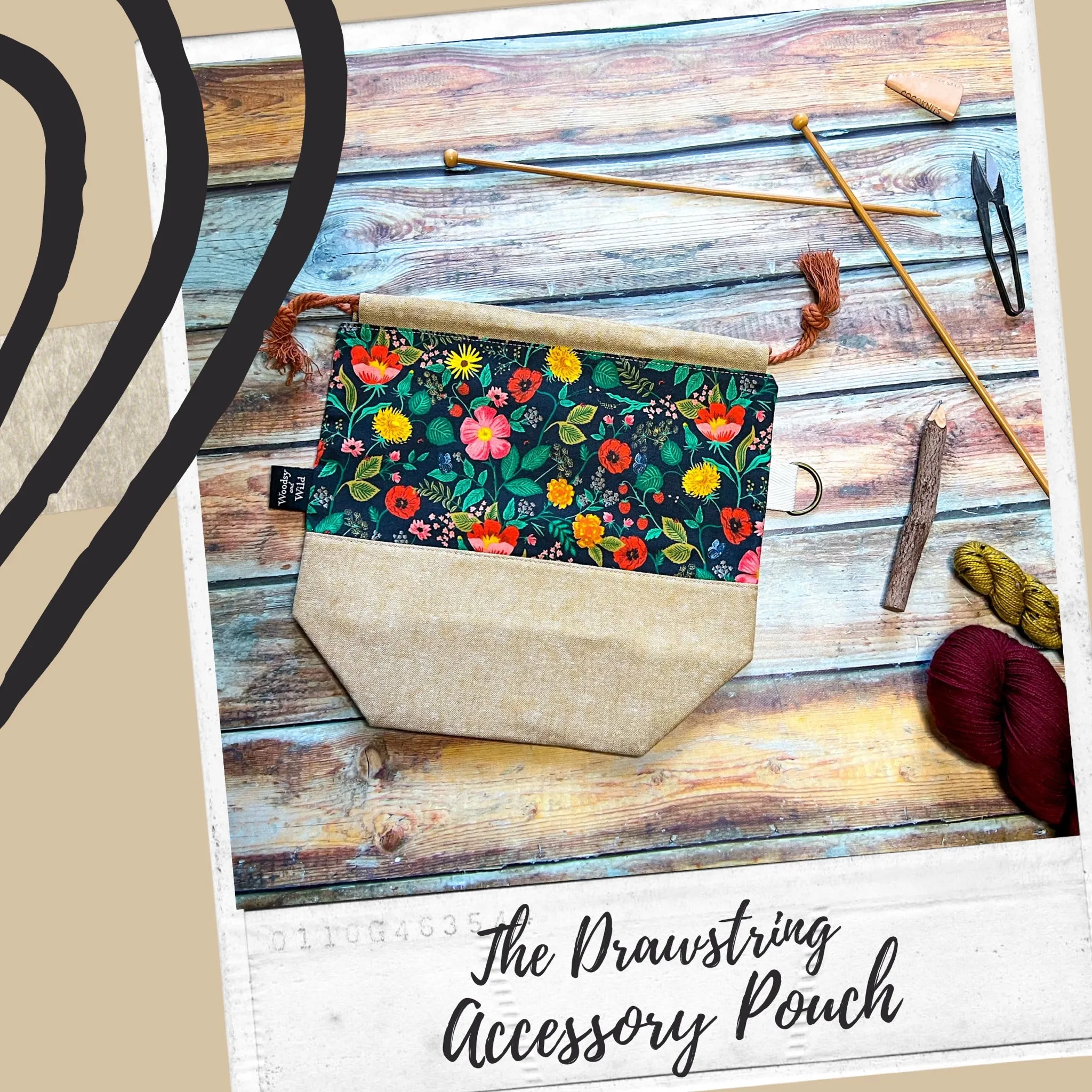 "For the Love of Science"- Knitting Project Bag- Ready to Ship