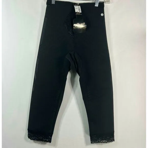 Rago Style 6269 Black Shapewear Capri Pants Smoothing Undergarment Size Large/30