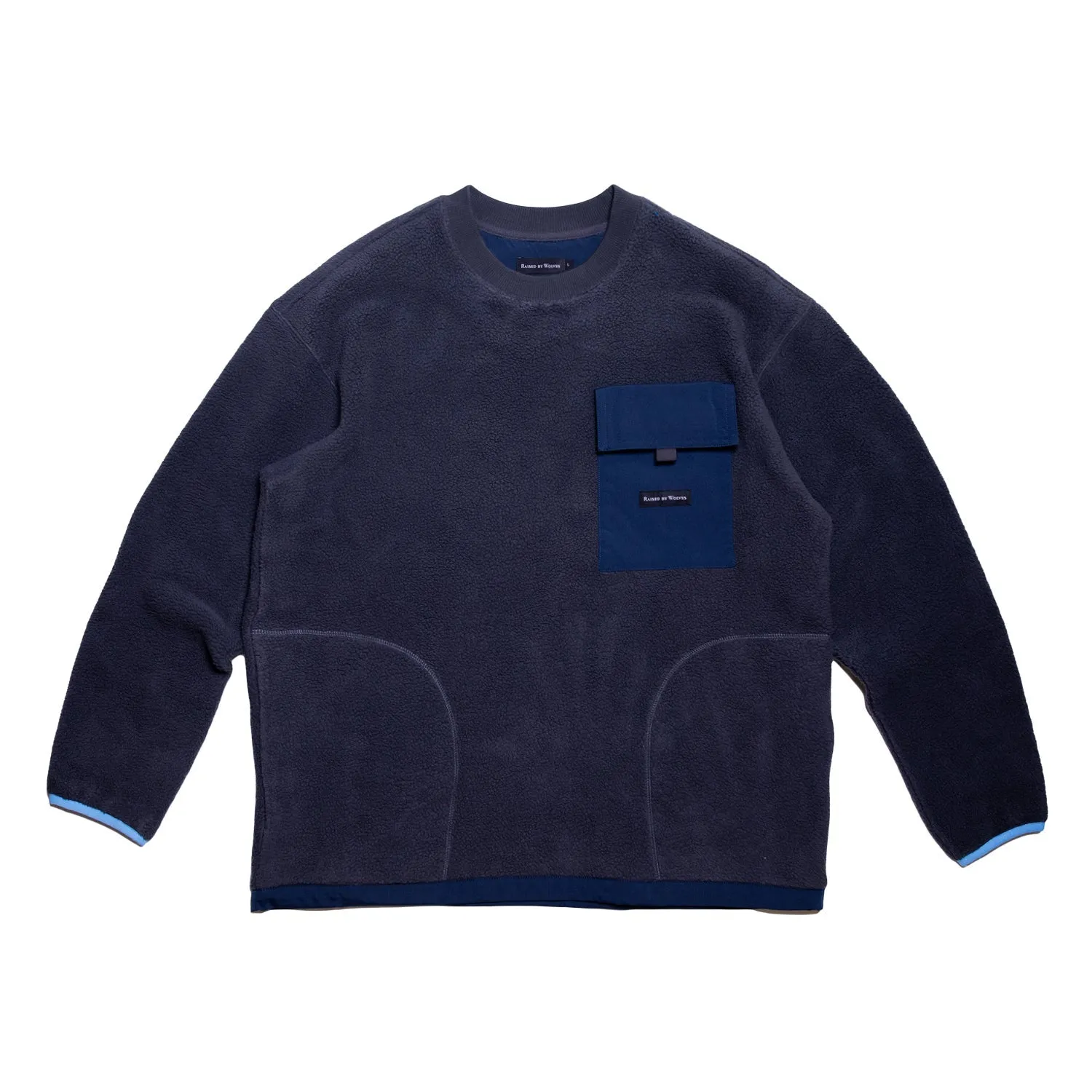 Raised By Wolves Boa Fleece Crewneck Steel
