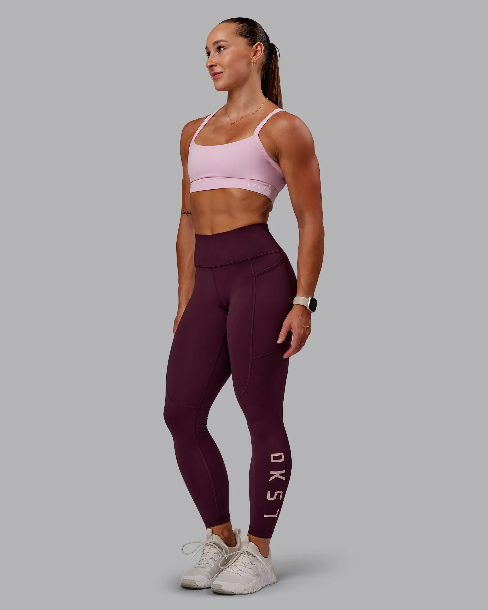 Rep 7/8 Length Tight - Cherry Lacquer-Marshmallow
