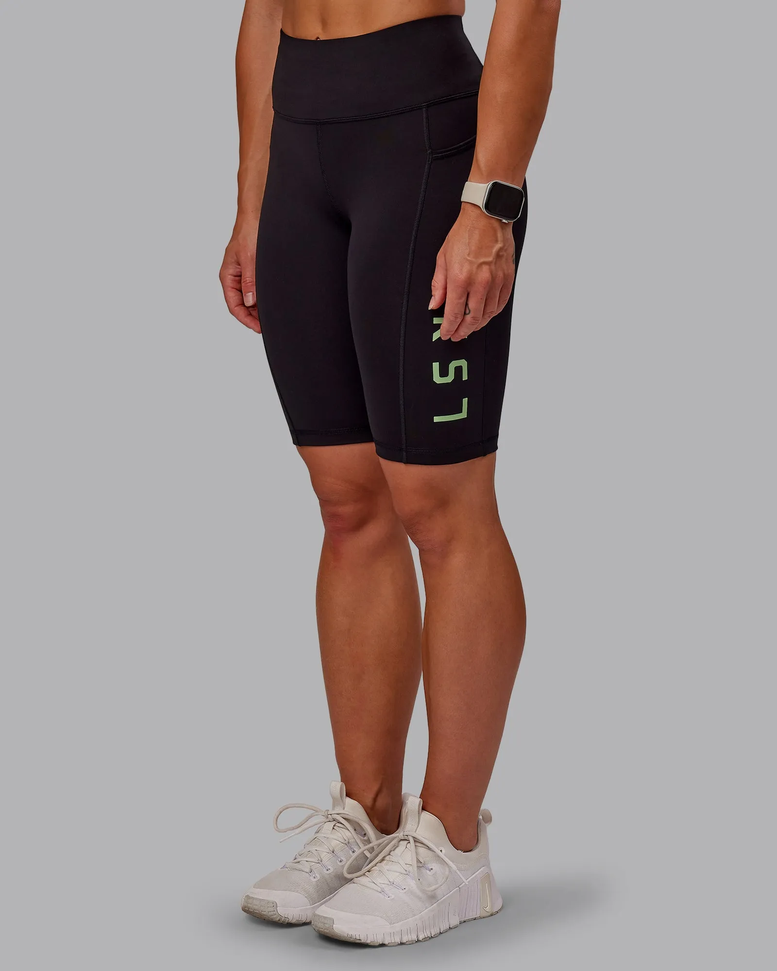 Rep Bike Short Tight - Black-Surreal Green