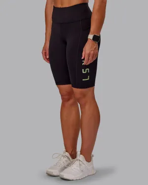 Rep Bike Short Tight - Black-Surreal Green