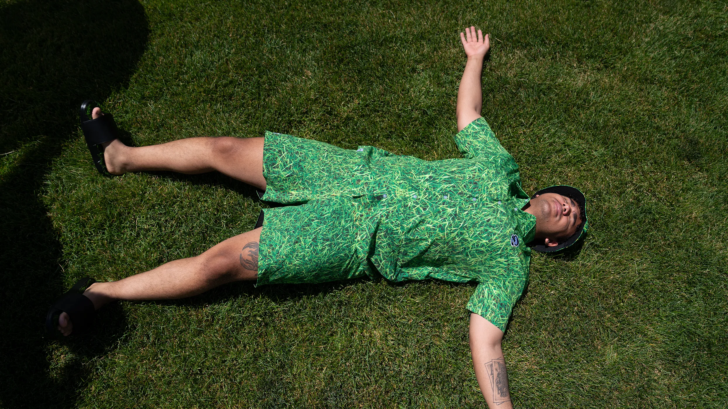 Reversible Touch Grass Shorts