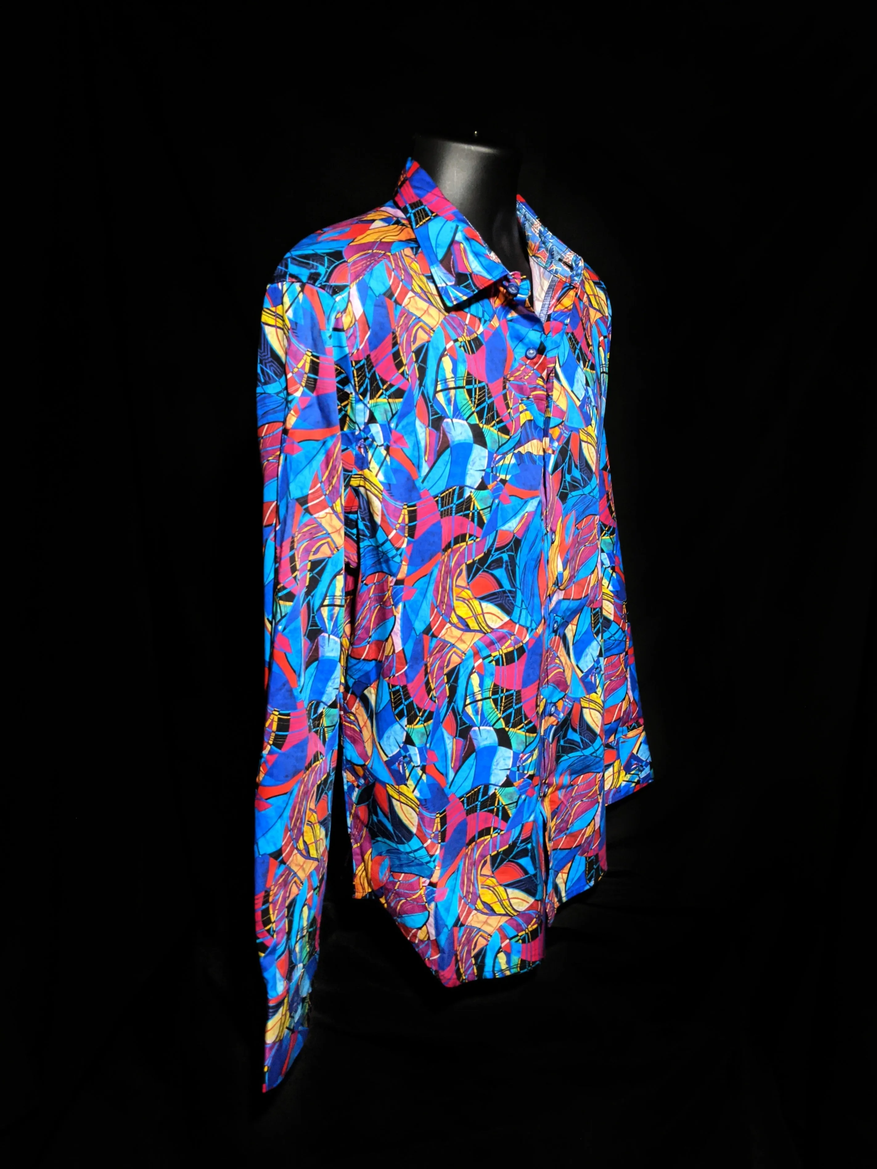 Robert Graham Billings Long Sleeve Colorful Shirt Size Medium