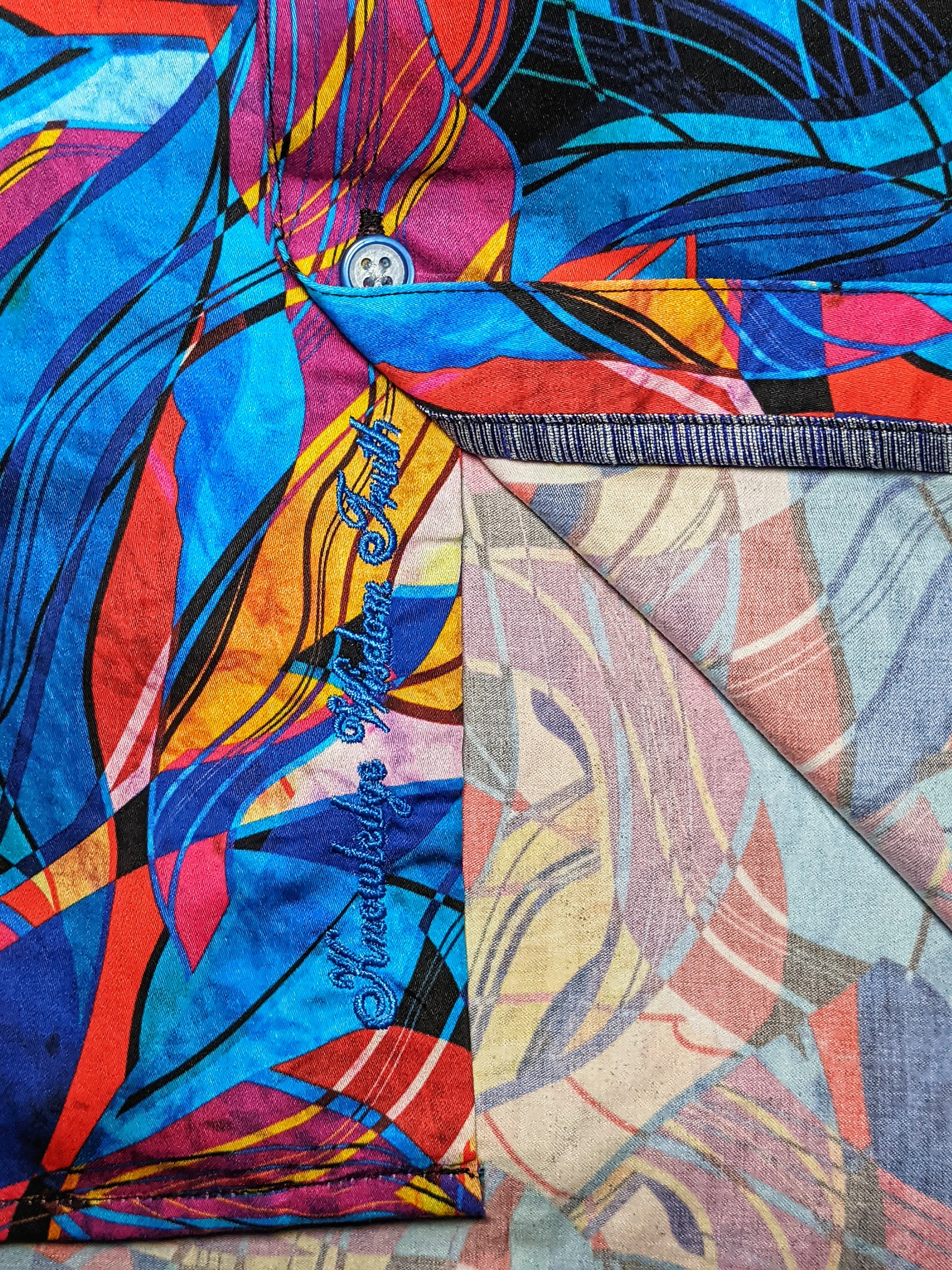 Robert Graham Billings Long Sleeve Colorful Shirt Size Medium