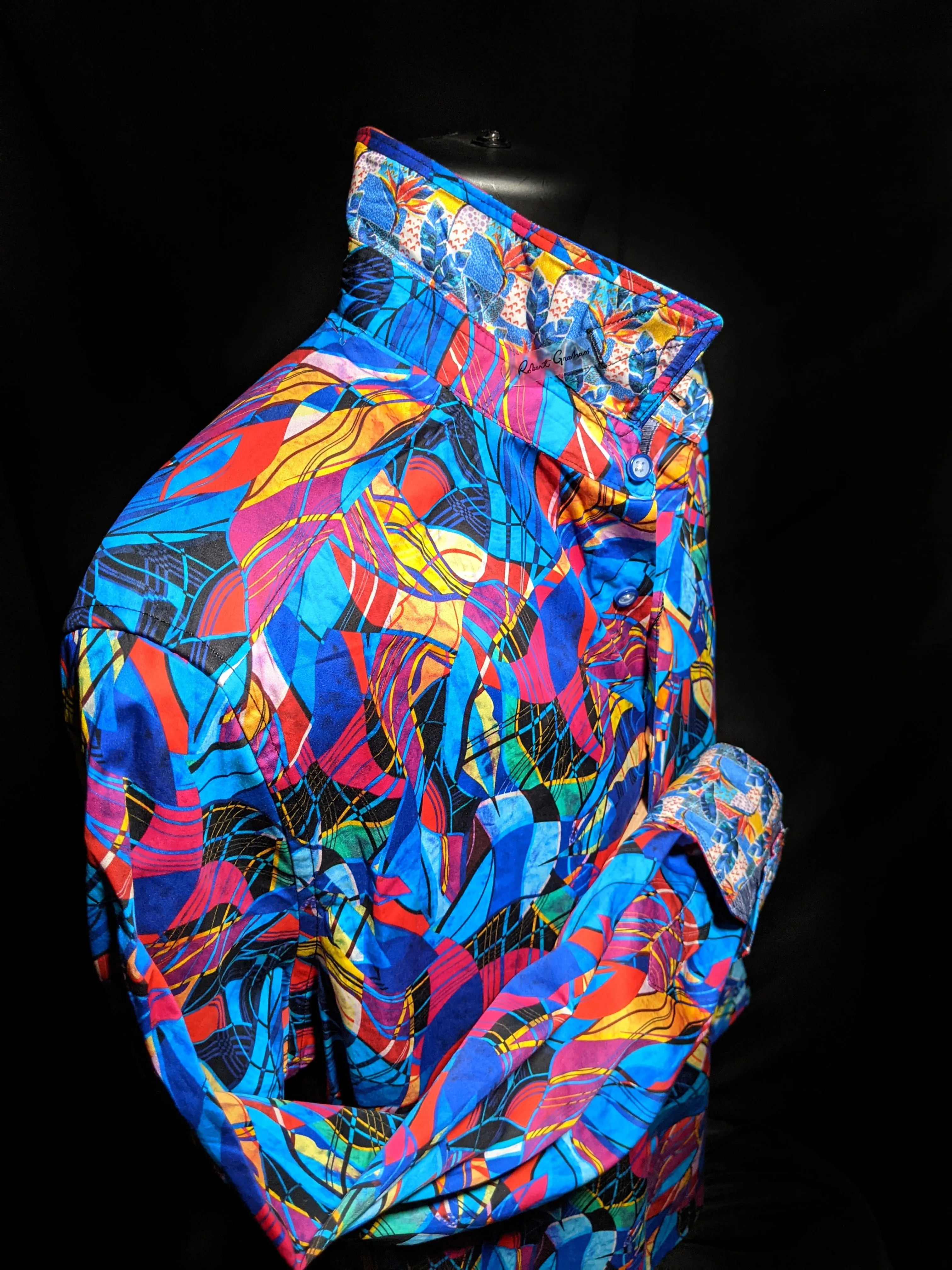 Robert Graham Billings Long Sleeve Colorful Shirt Size Medium