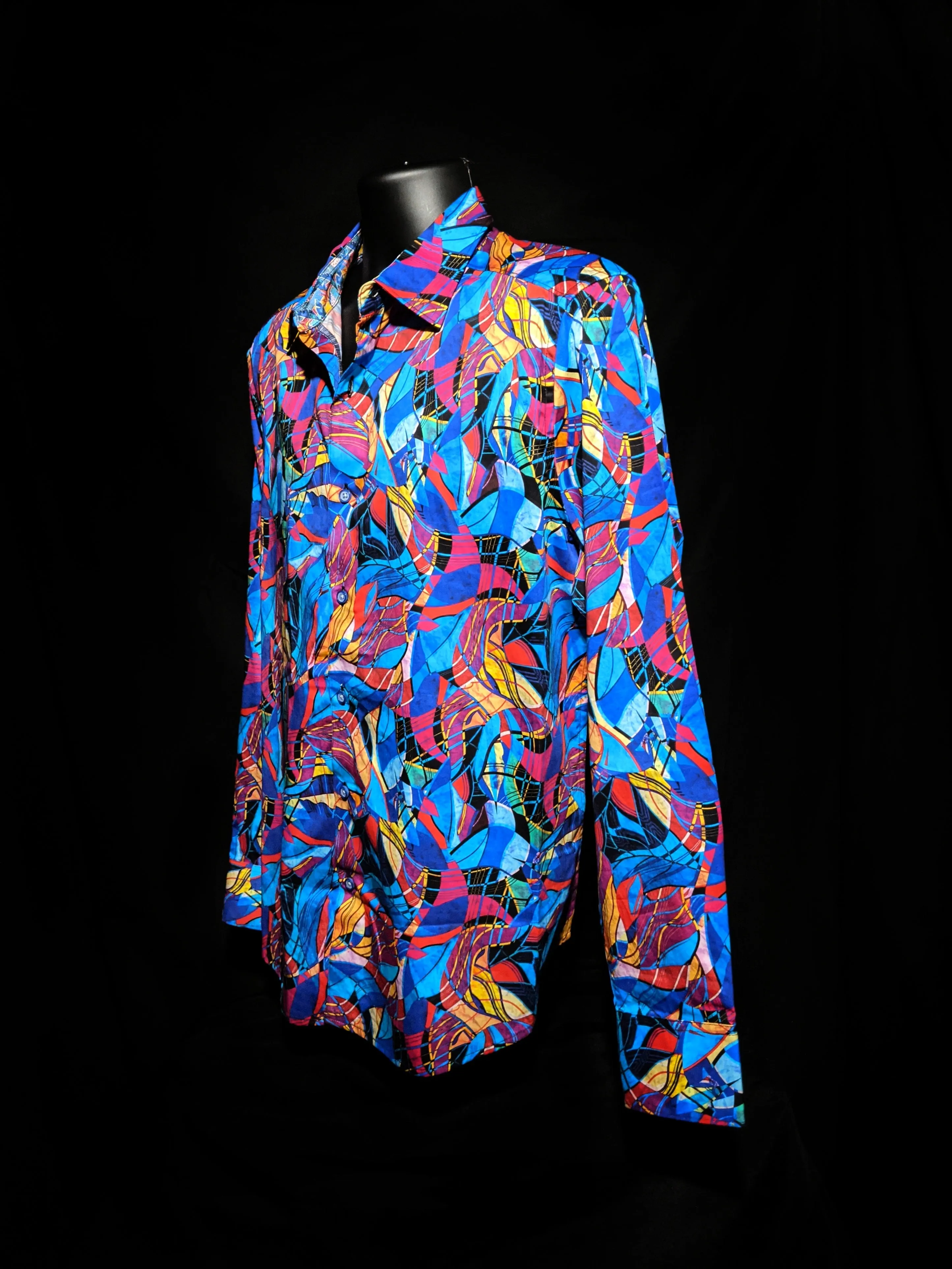 Robert Graham Billings Long Sleeve Colorful Shirt Size Medium