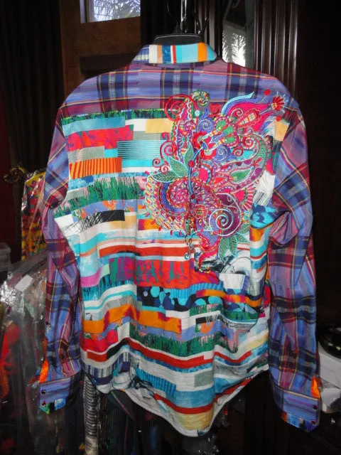 Robert Graham Breaking Lands Large Shirt