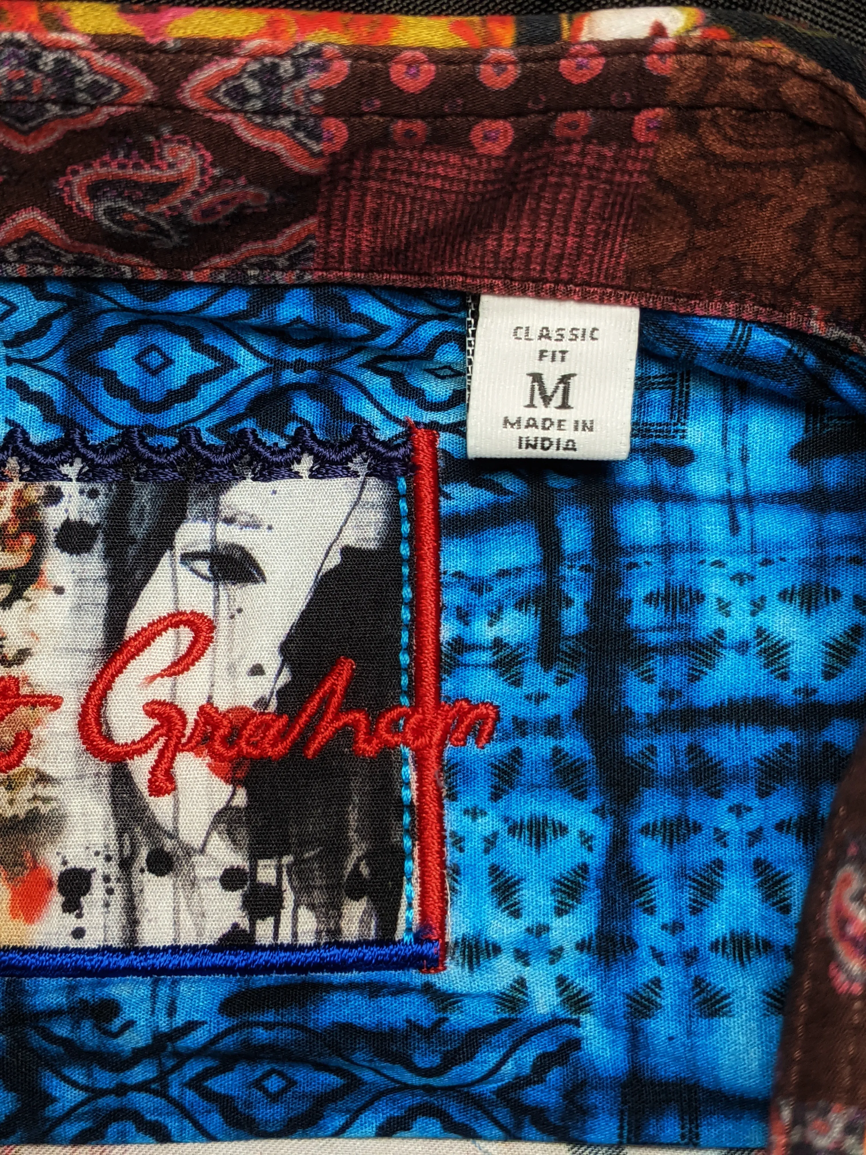 Robert Graham Denton Long Sleeve Shirt Size Medium