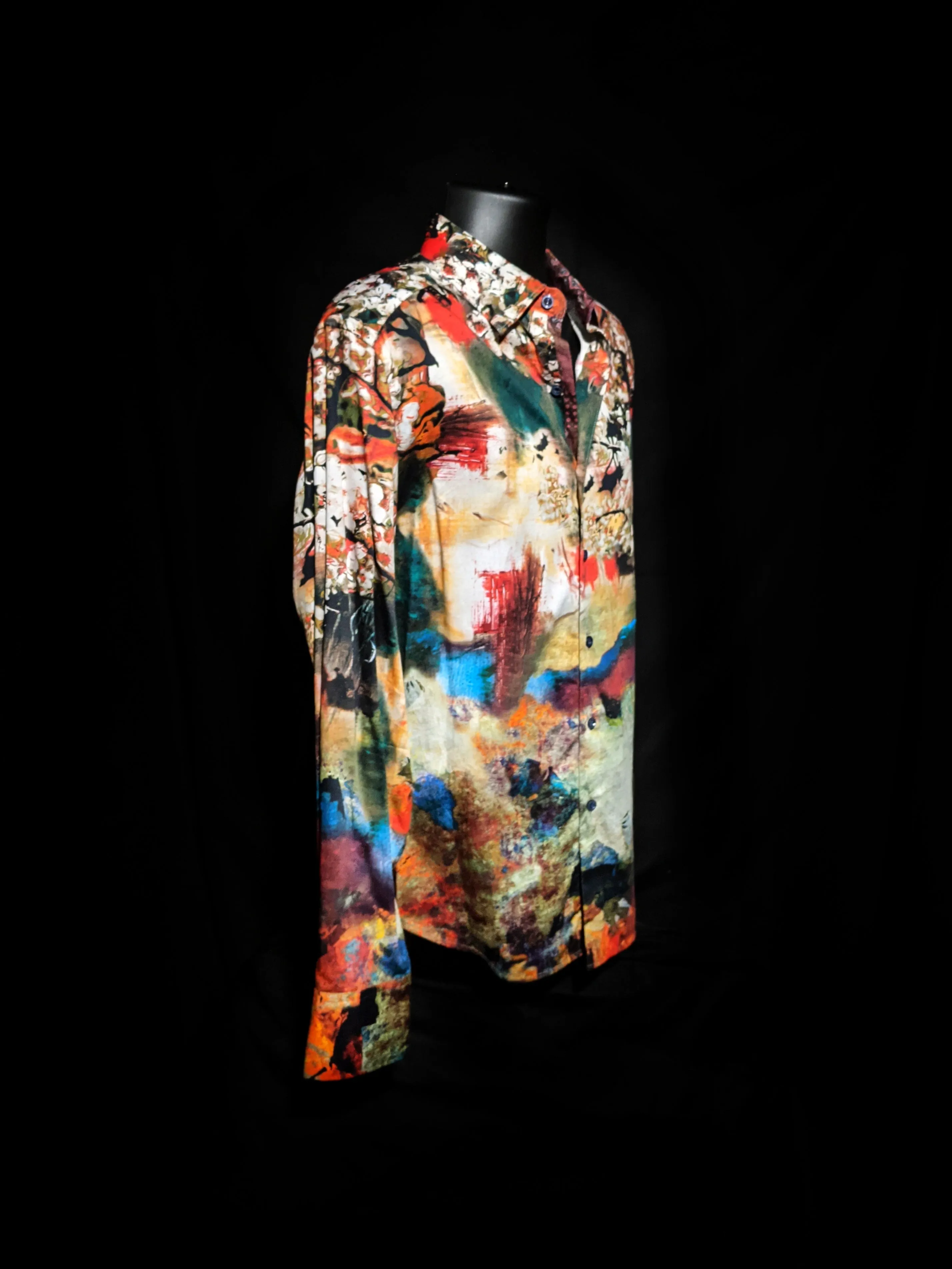 Robert Graham Denton Long Sleeve Shirt Size Medium