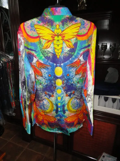 Robert Graham Fogel Limited Edition Long Sleeve Shirt Medium Size