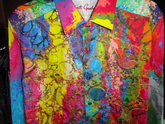 Robert Graham Fogel Limited Edition Long Sleeve Shirt Medium Size