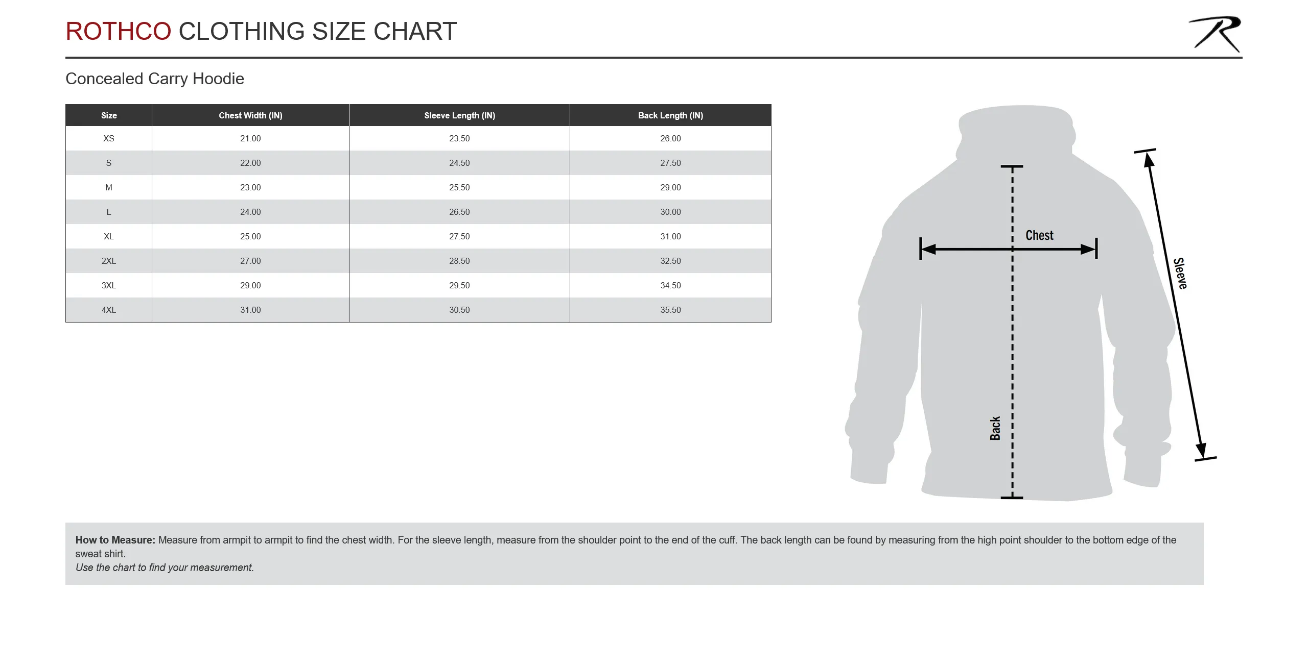 Rothco Concealed Carry Hoodie - Black Camo