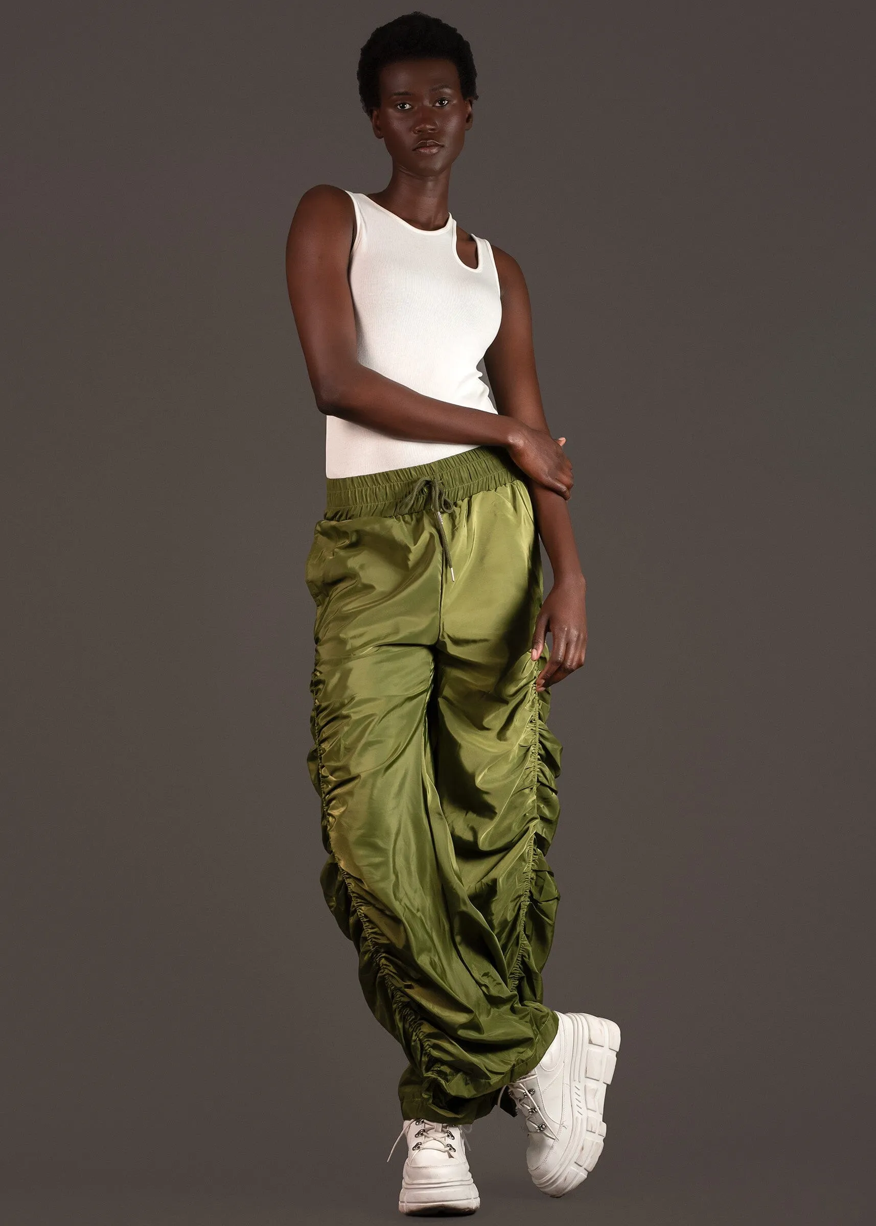 Side Cinched Parachute Pants