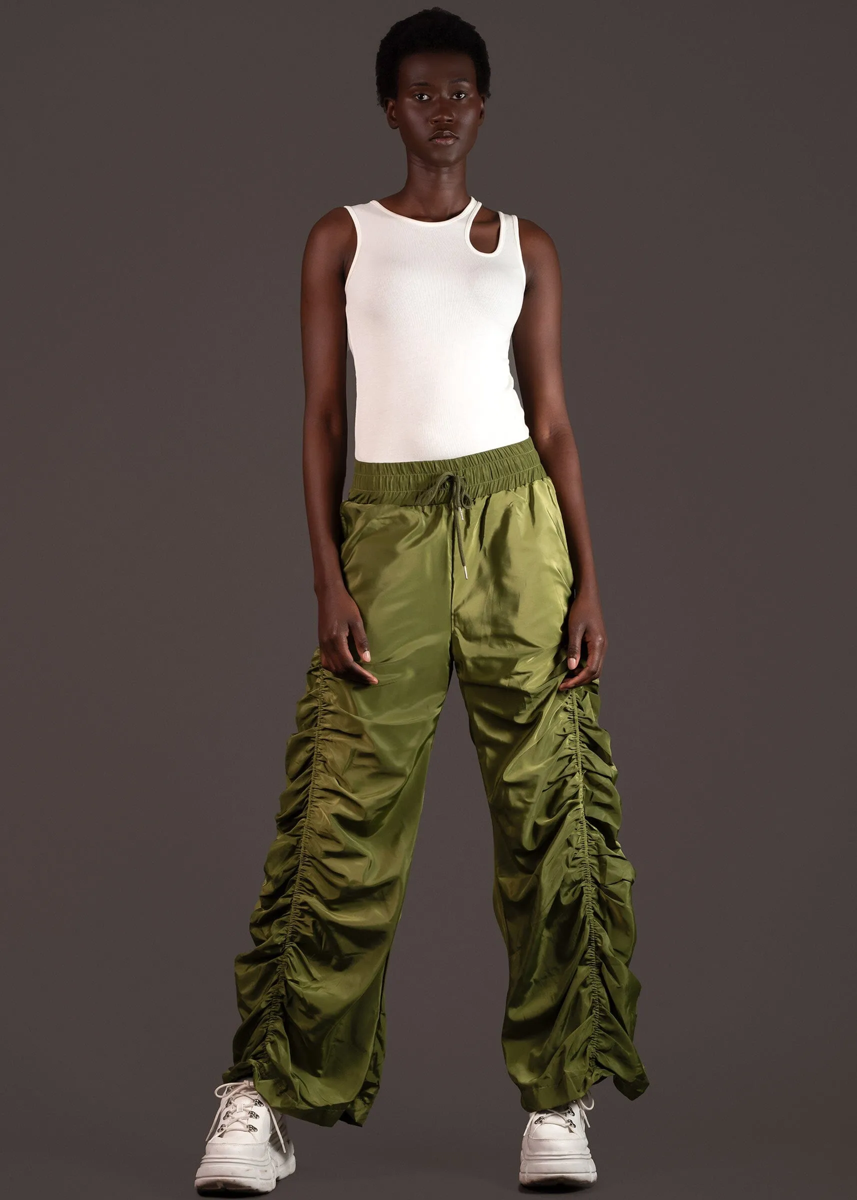 Side Cinched Parachute Pants