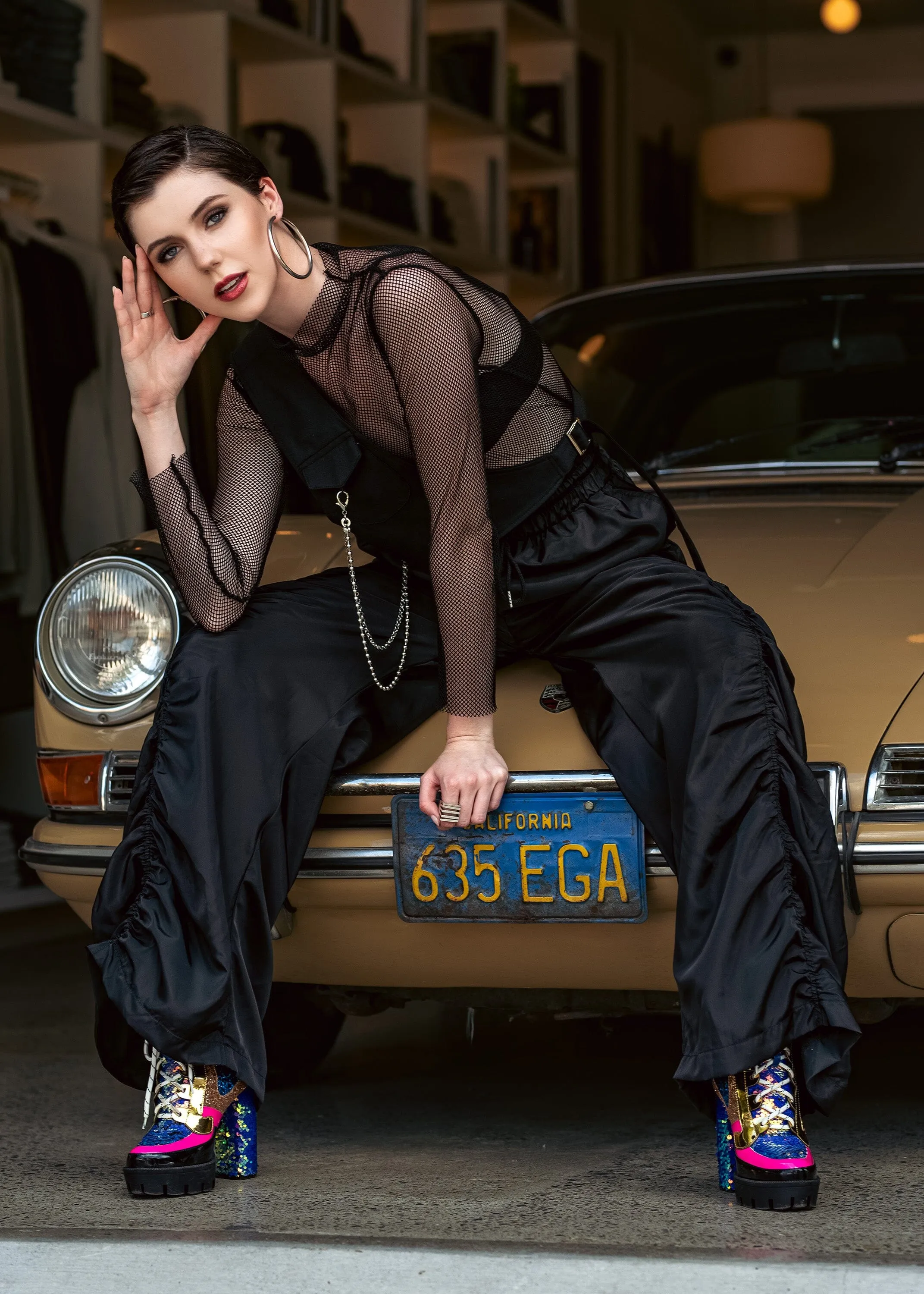 Side Cinched Parachute Pants