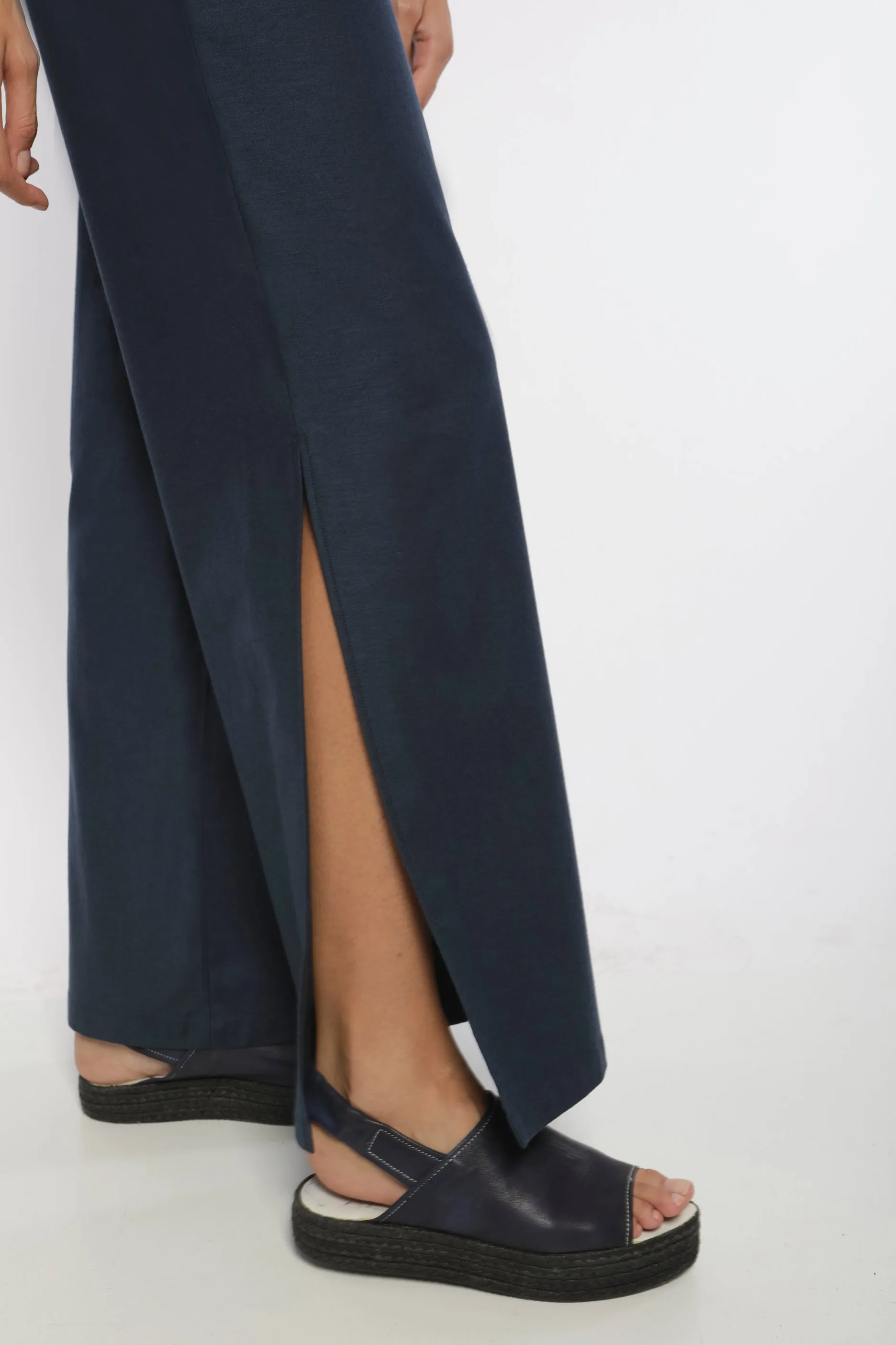 Side slit pants