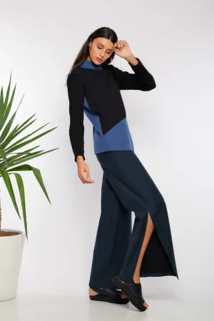 Side slit pants