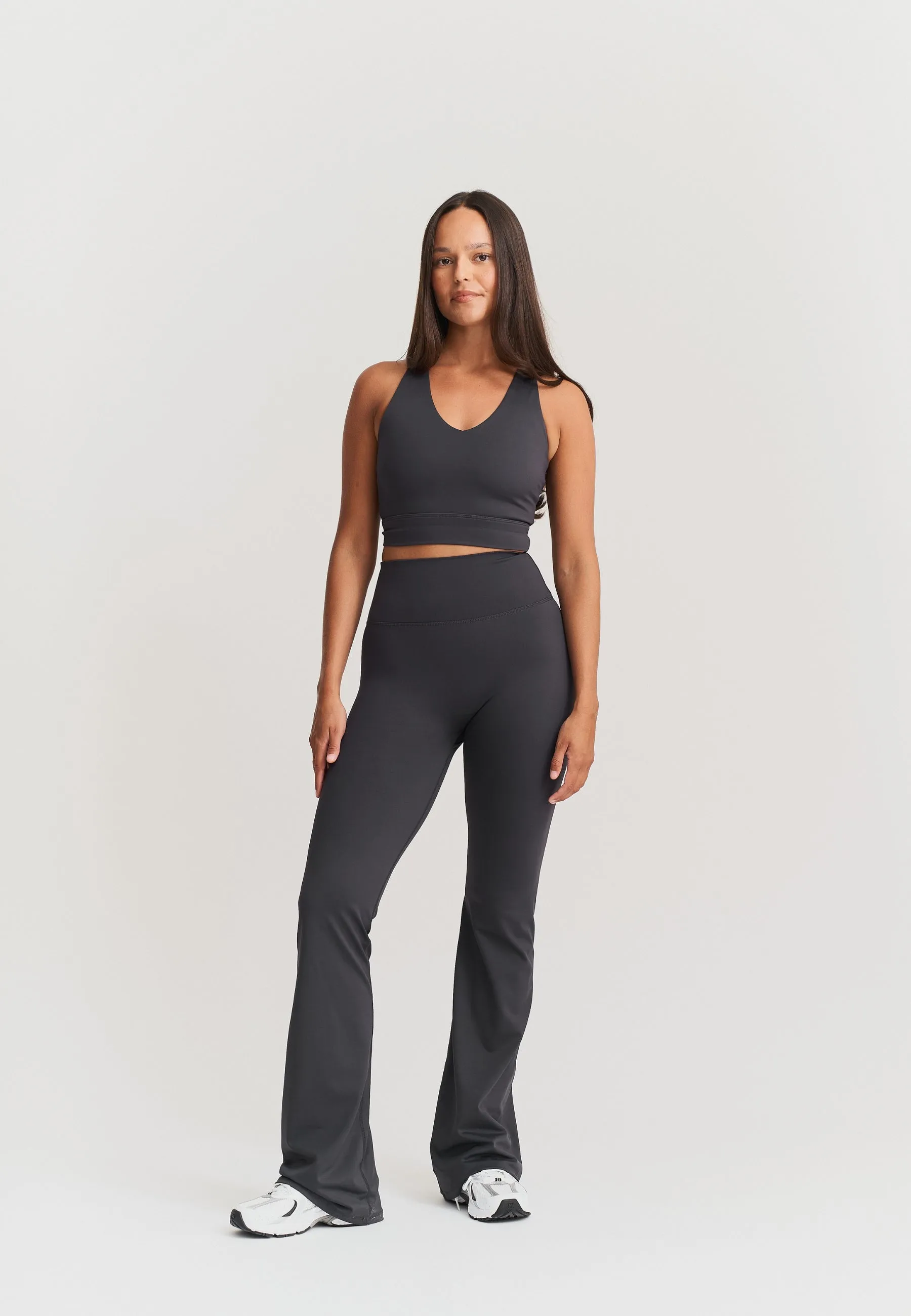 Softsculpt Flared Leggings - Asphalt Grey