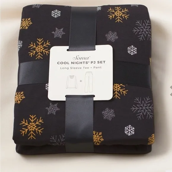 Soma COOL NIGHTS Long Sleeve Top and Pajama Pants Set