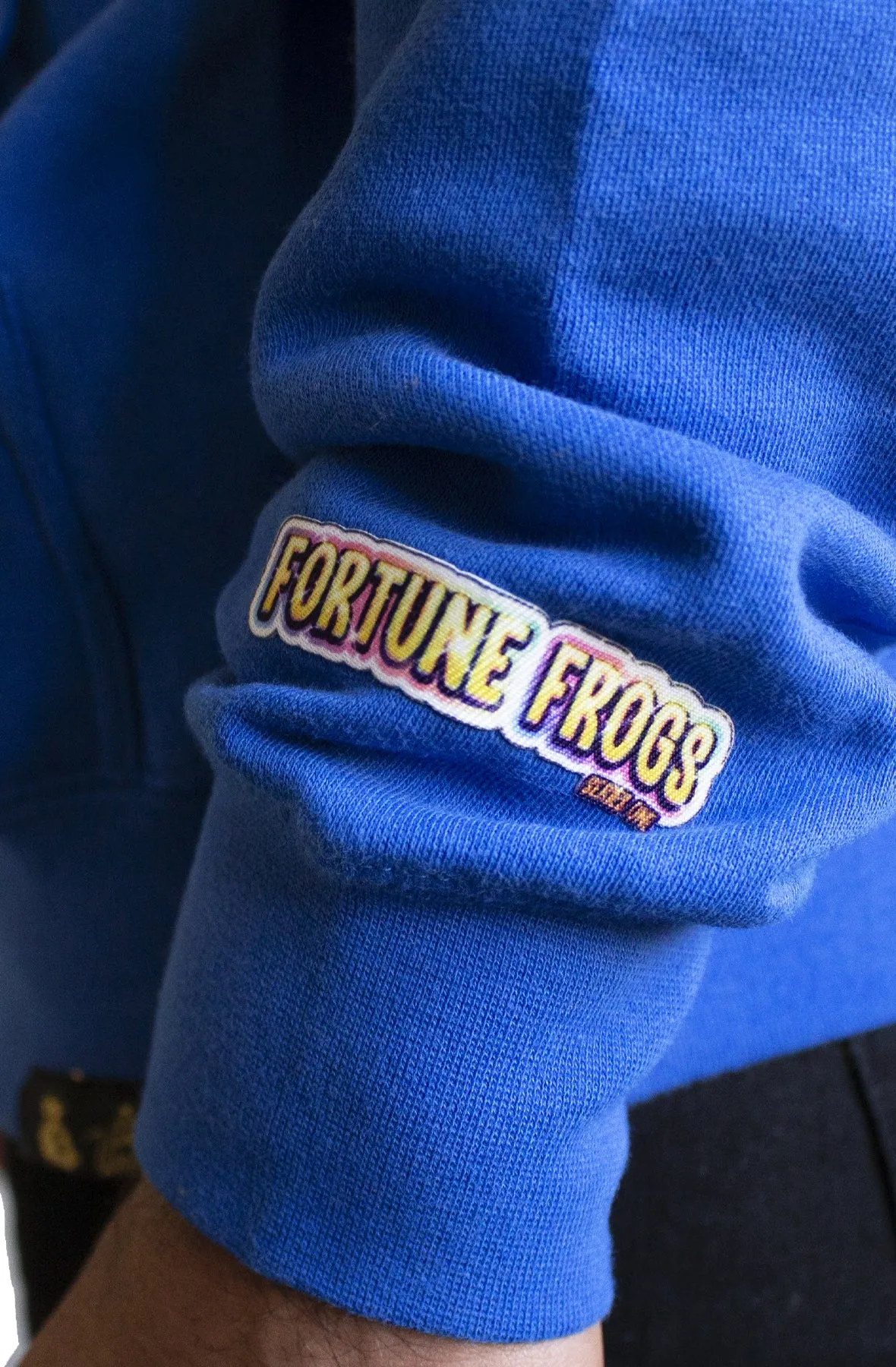 Stay Winning Fortune Frogs Blue Hoodie
