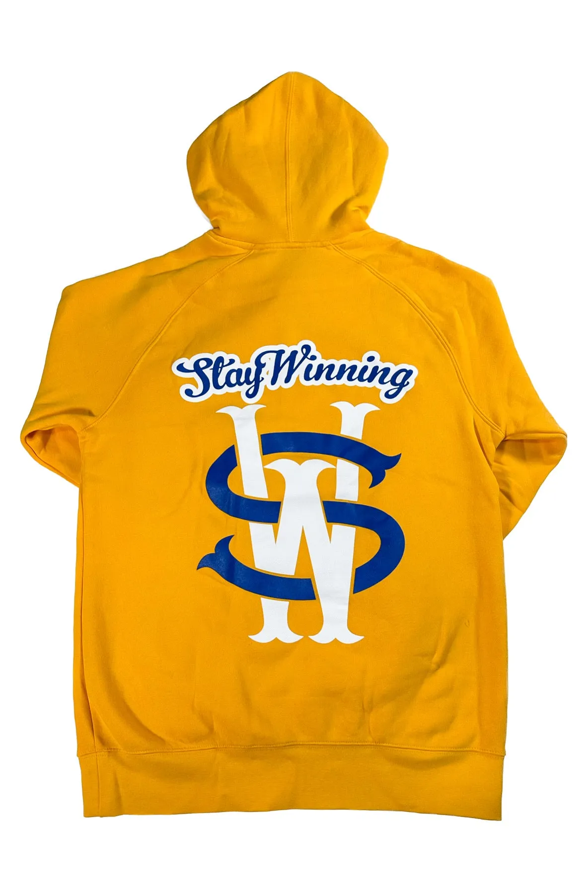 Stay Winning Never Losing Shadow Logo Gold Hoodie