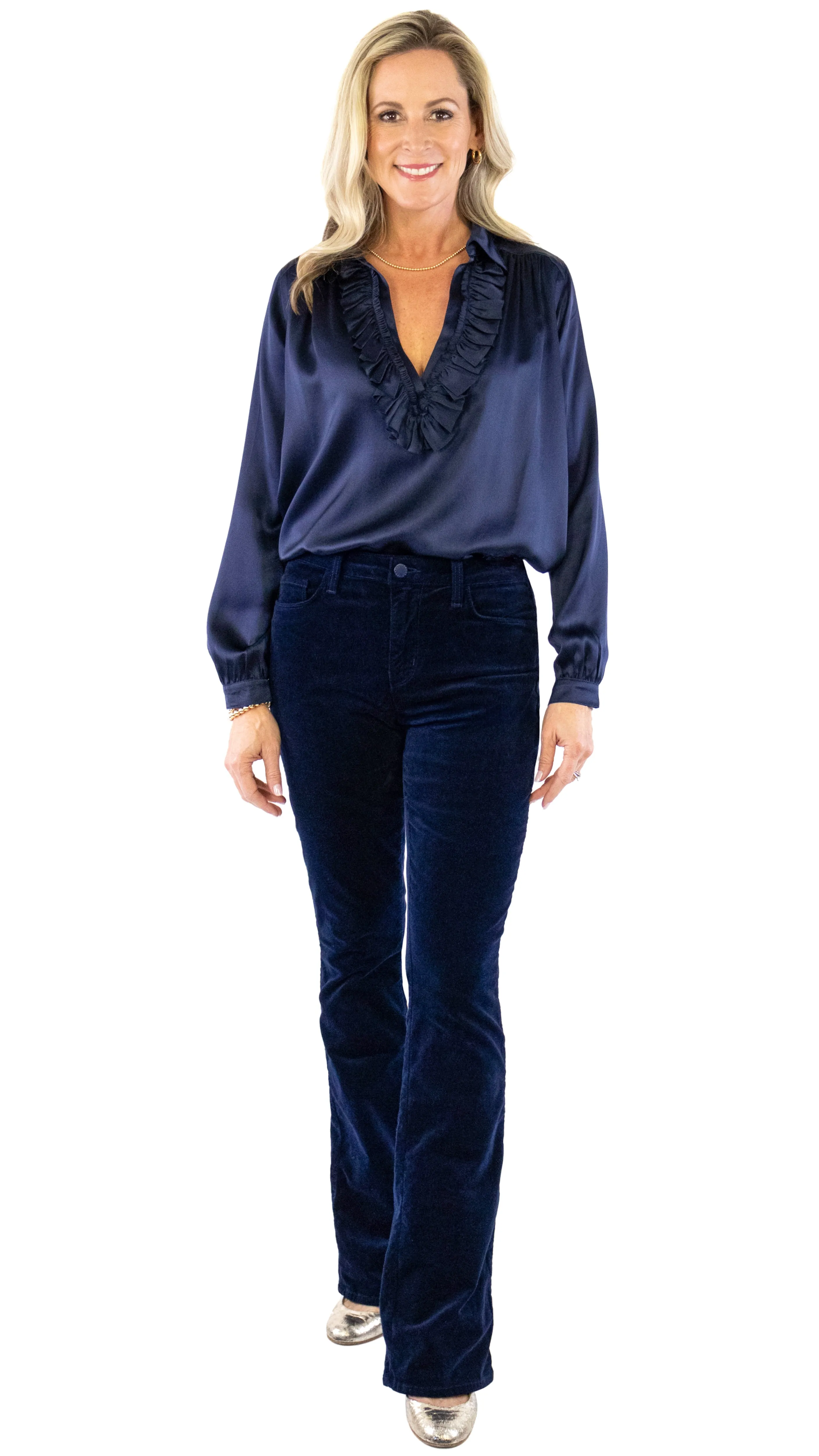 Stevie Velvet Jean - Dark Navy