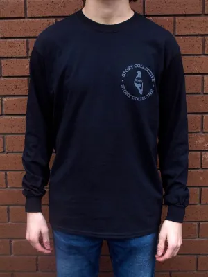 Story Collective Circle Long Sleeve Tee Black