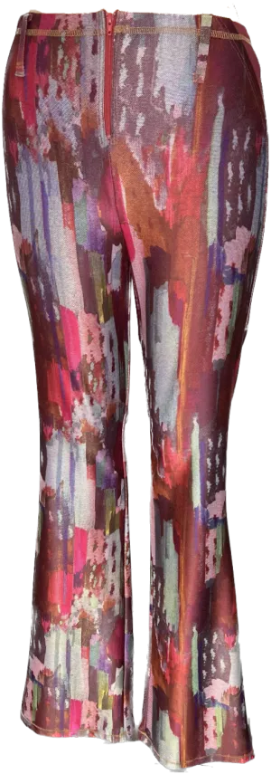 Stretch Denim Bootleg Pants