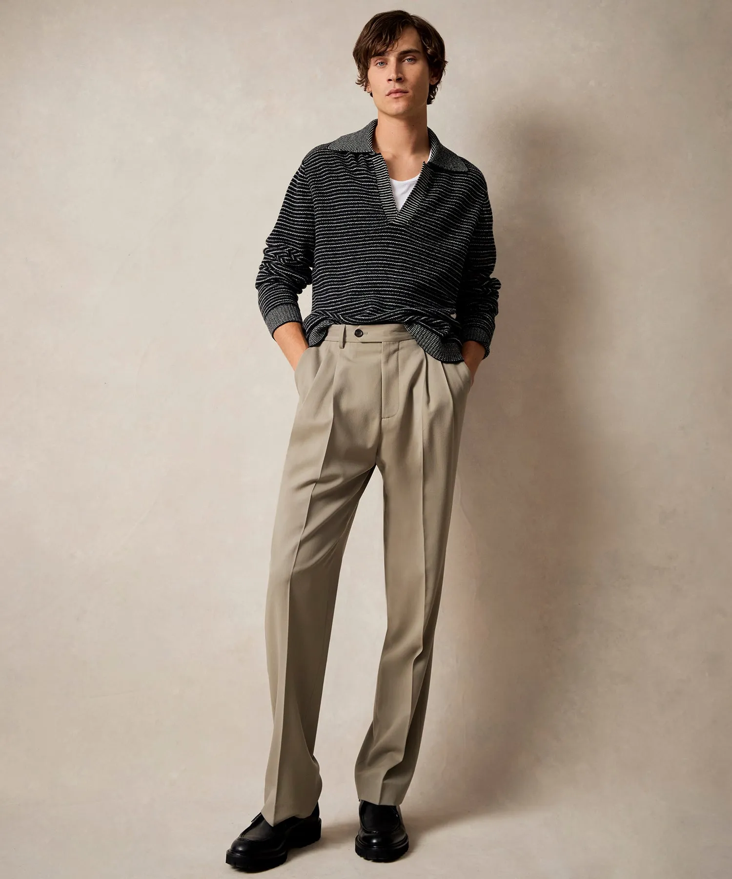 Striped Montauk Sweater Polo