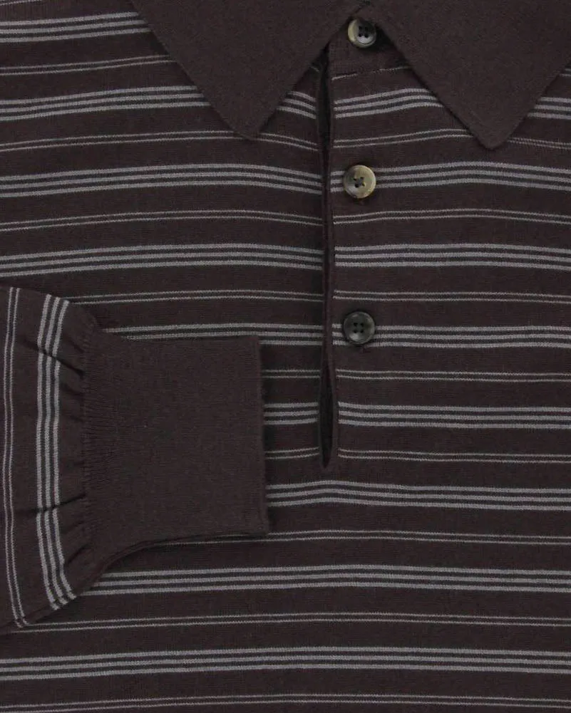 Svevo Parma Brown Wool Sweater - Size: Medium US / 50 EU