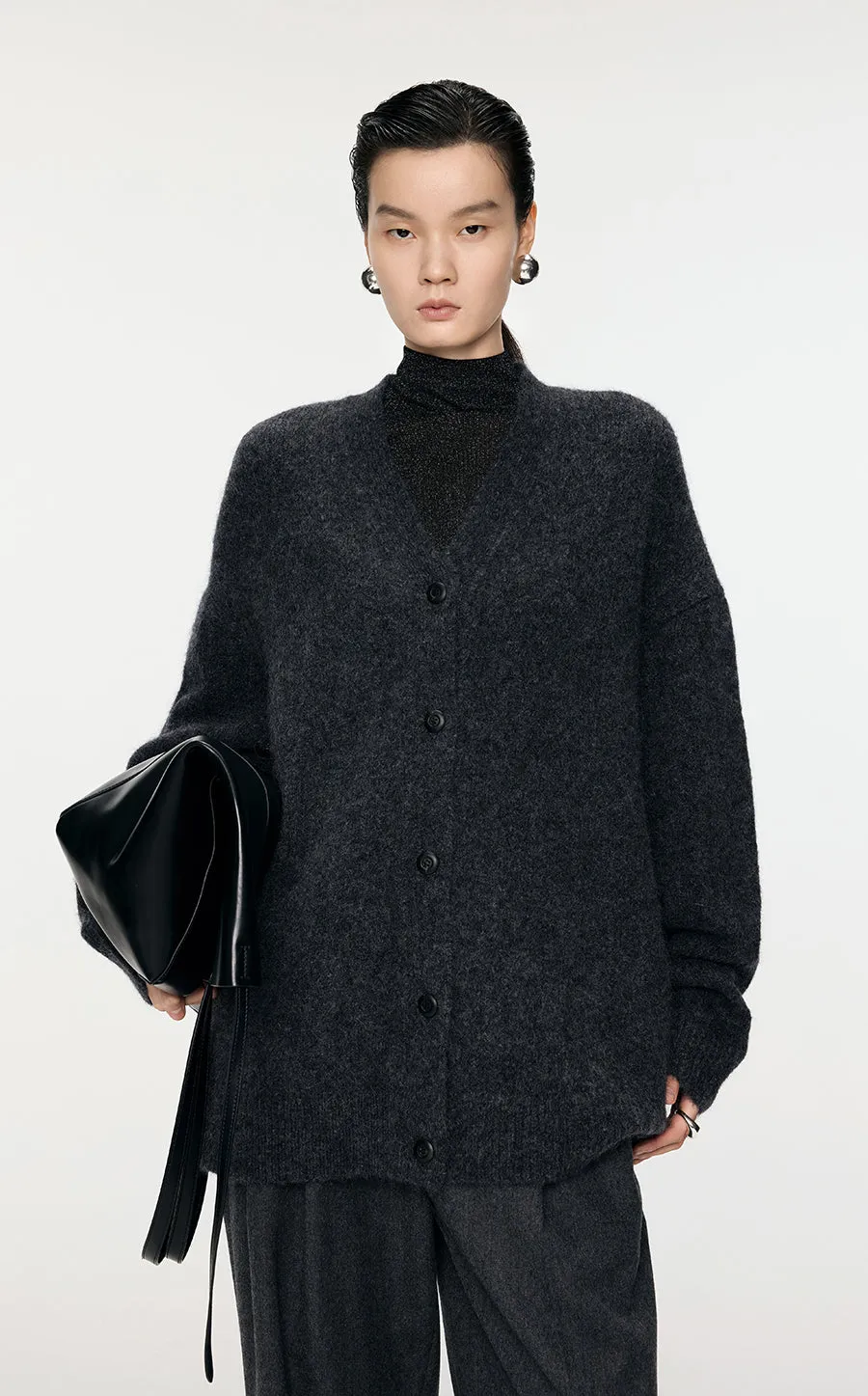 Sweater / JNBY Oversize Alpaca-Mohair Cardigan