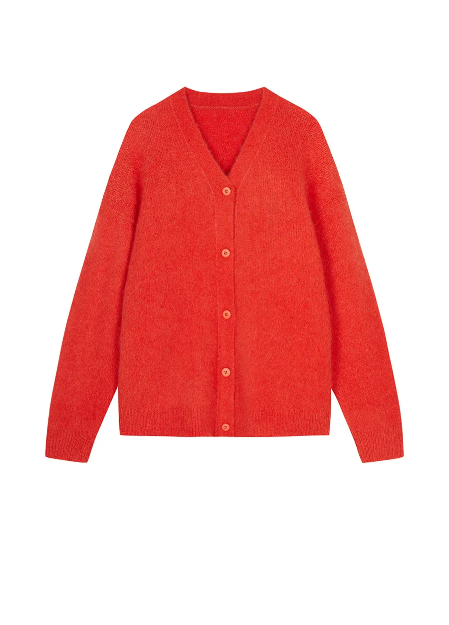Sweater / JNBY Oversize Alpaca-Mohair Cardigan