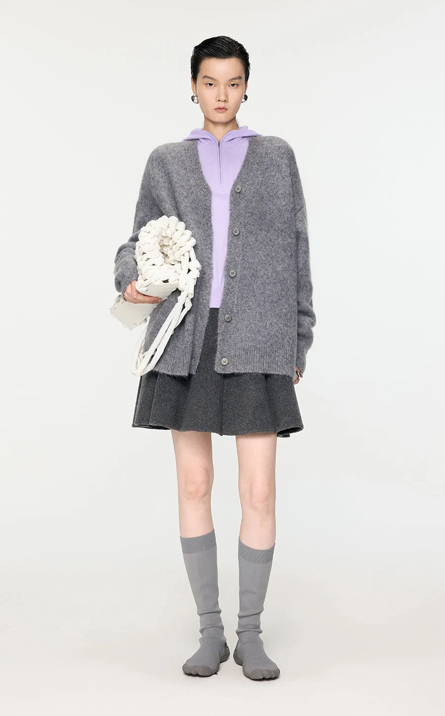 Sweater / JNBY Oversize Alpaca-Mohair Cardigan
