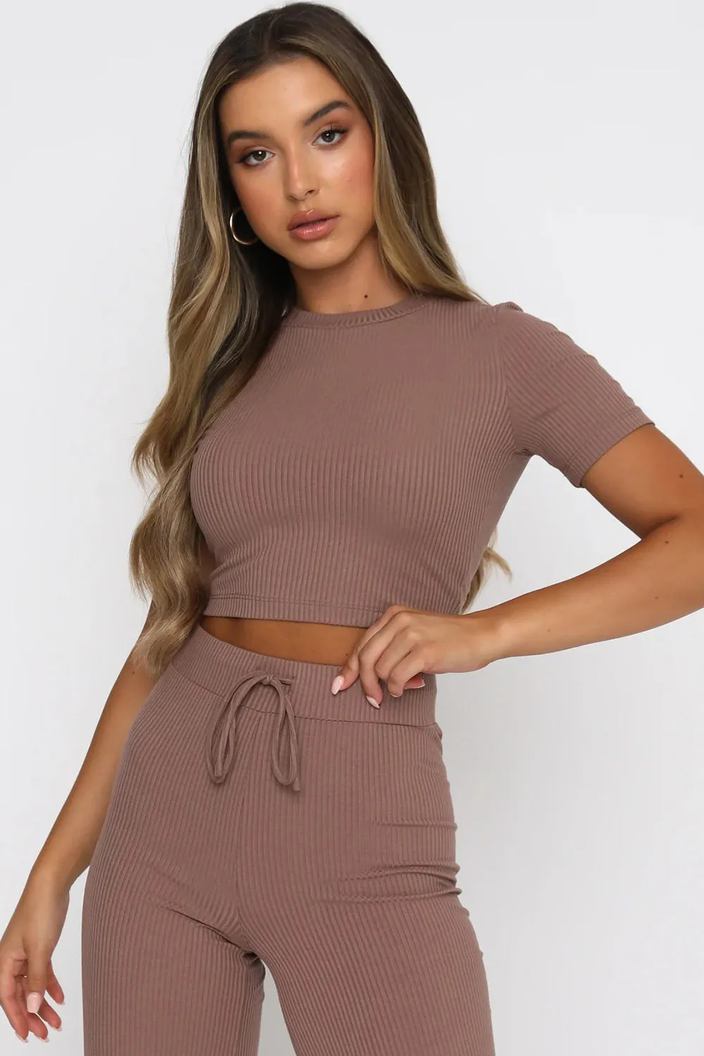 Tavi Round Neck Short Sleeve Top and Pants Set