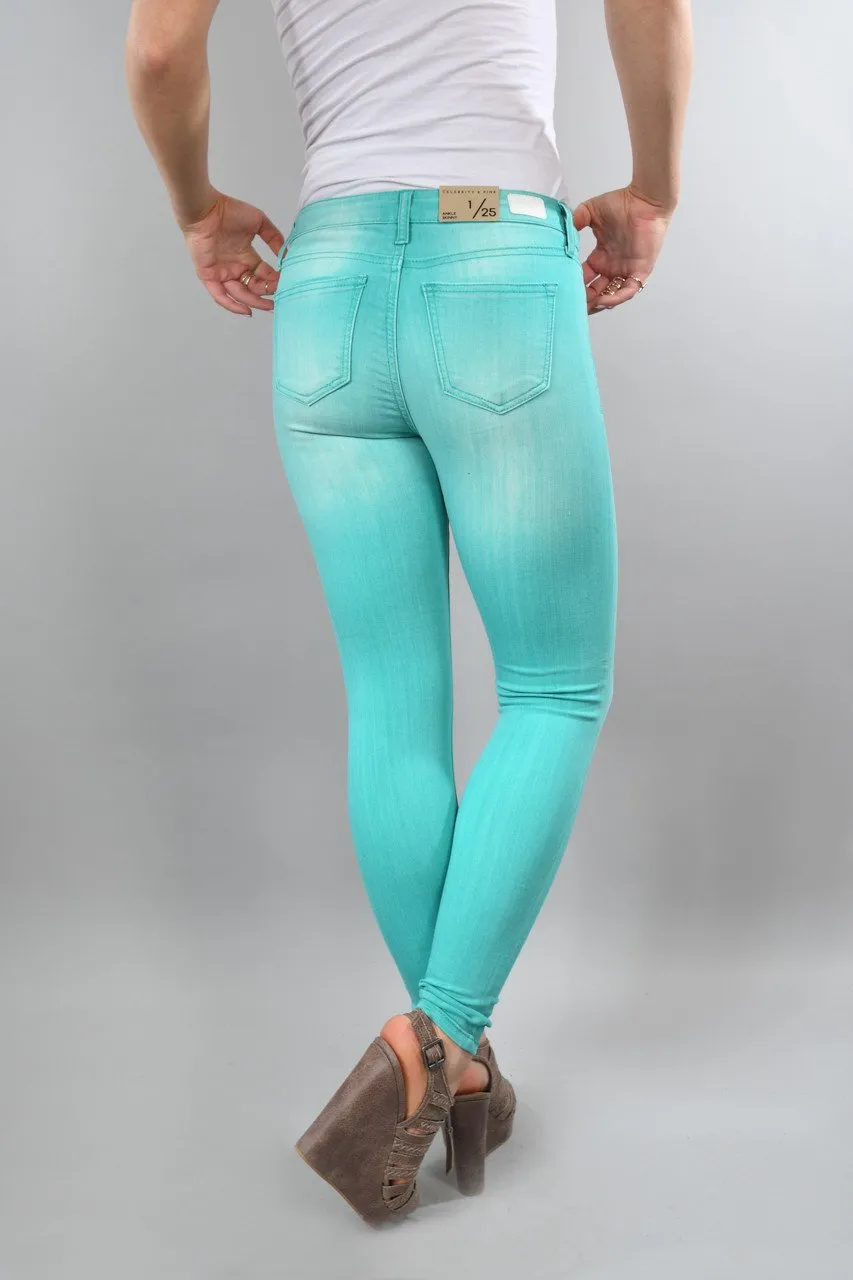 Teal Calypso Pants