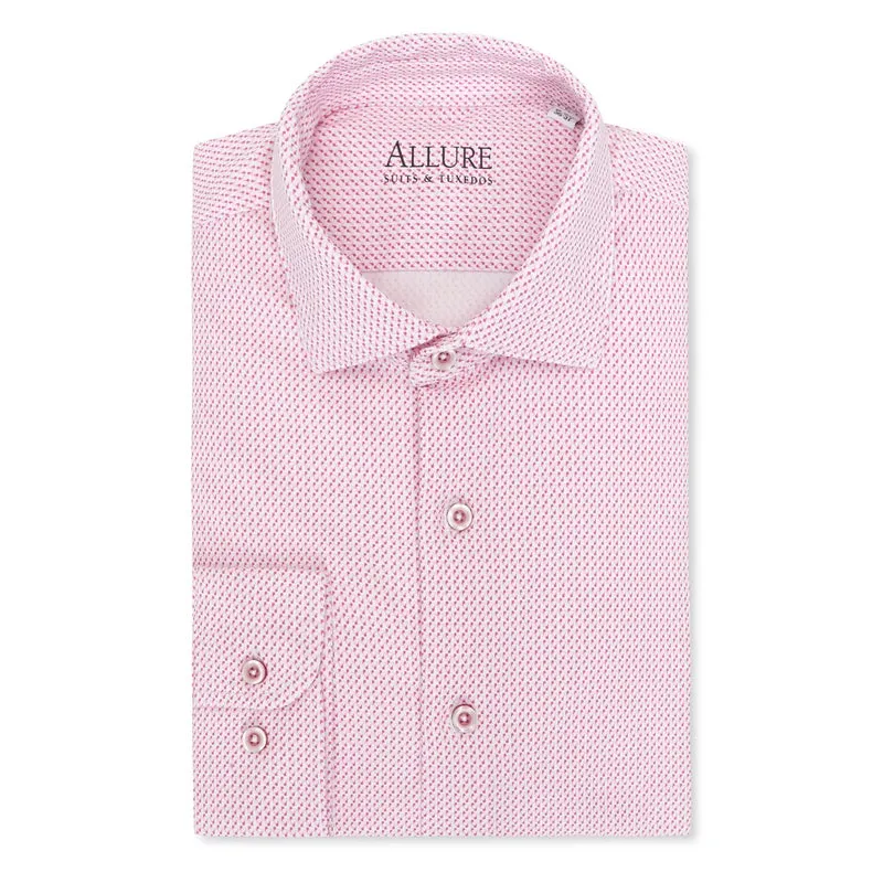 The Allure Shirt - Pink Geoprint