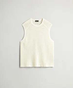 Todd Snyder x Woolrich Mesh Muscle Tank in Bisque