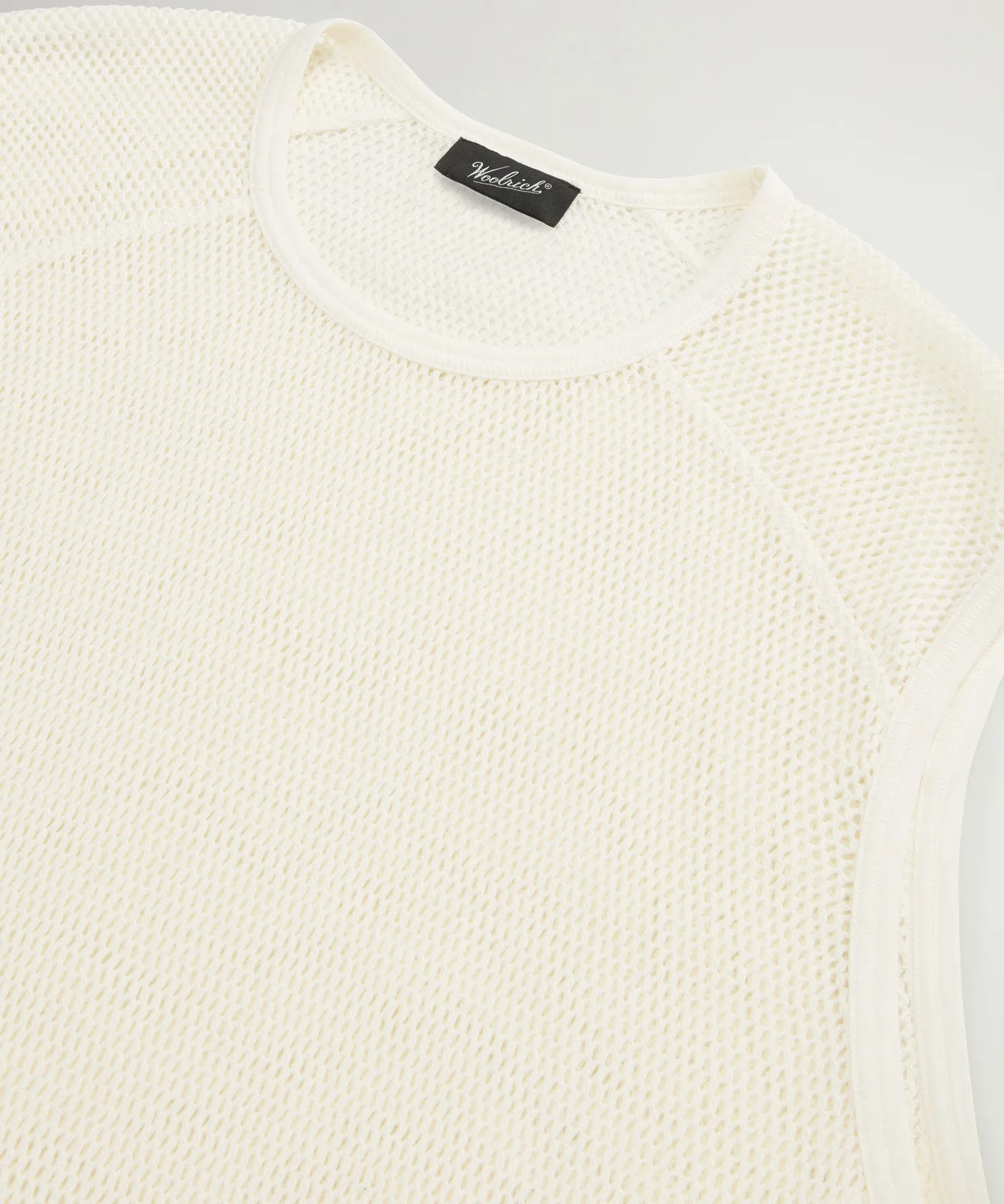Todd Snyder x Woolrich Mesh Muscle Tank in Bisque