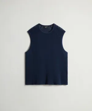 Todd Snyder X Woolrich Mesh Muscle Tank in Dream Blue
