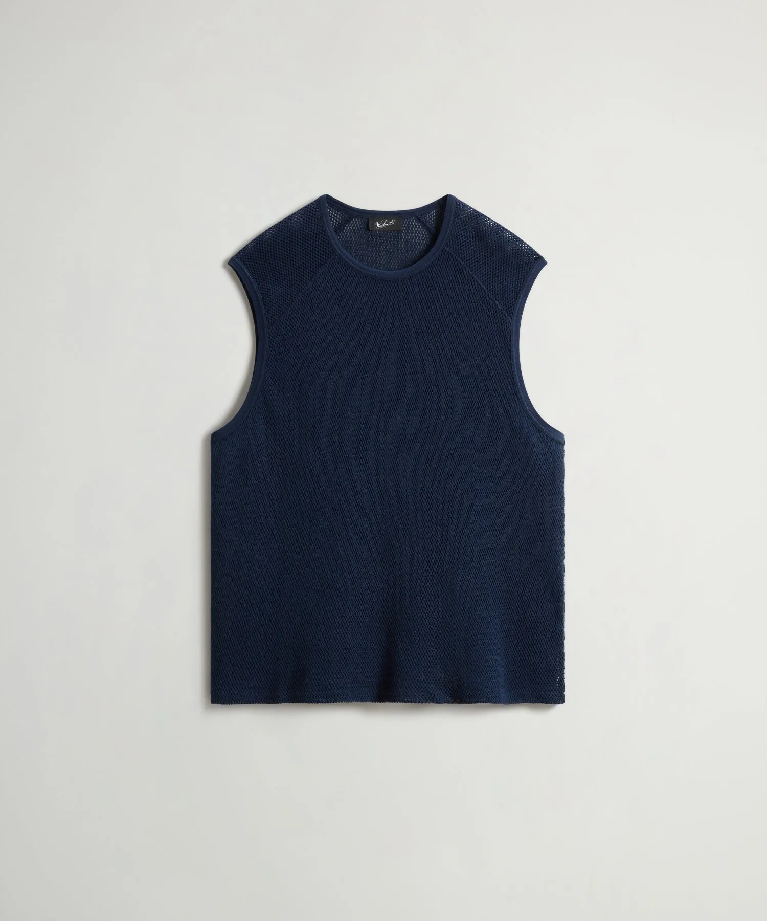 Todd Snyder X Woolrich Mesh Muscle Tank in Dream Blue