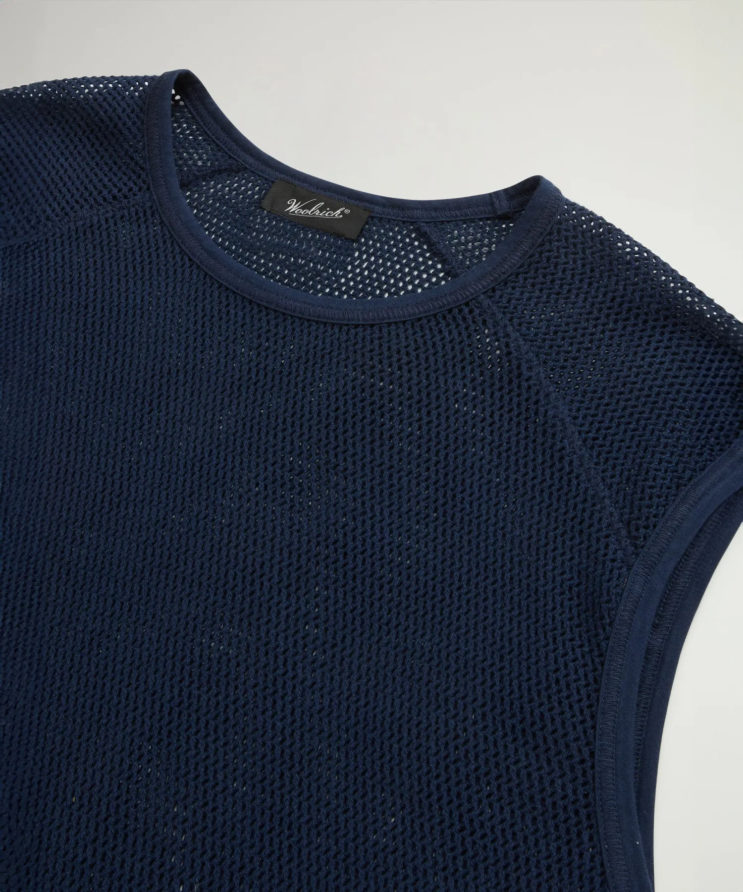 Todd Snyder X Woolrich Mesh Muscle Tank in Dream Blue
