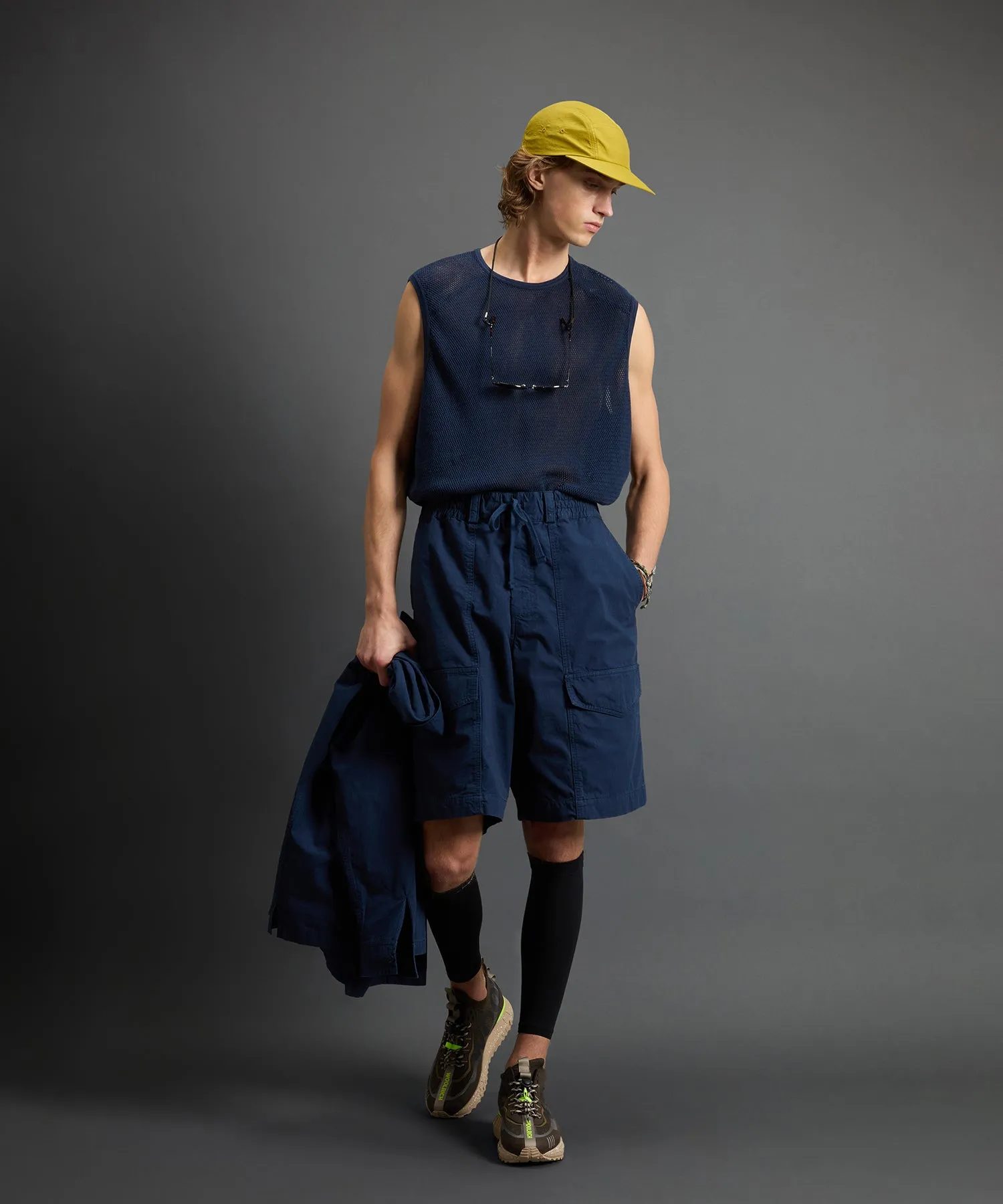 Todd Snyder X Woolrich Mesh Muscle Tank in Dream Blue